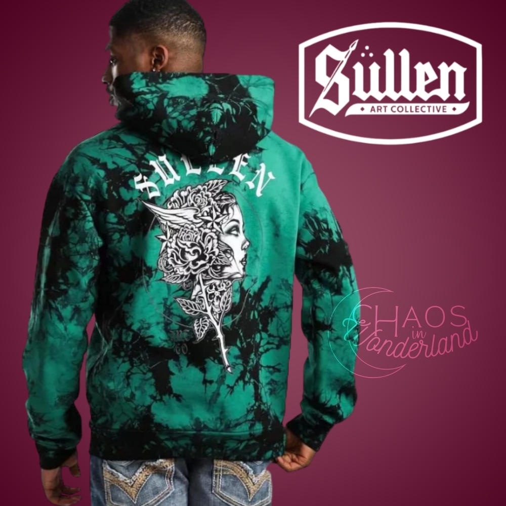 Sullen Art Collective • Shadow Star Hoodie Tie Dye Hooded Sweatshirt NWT Sz Med